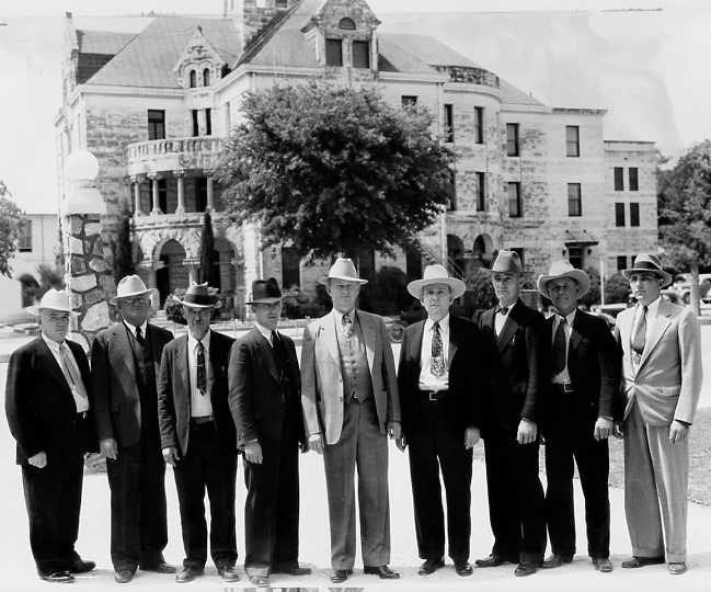 Elmo Arnold in front of courthouse