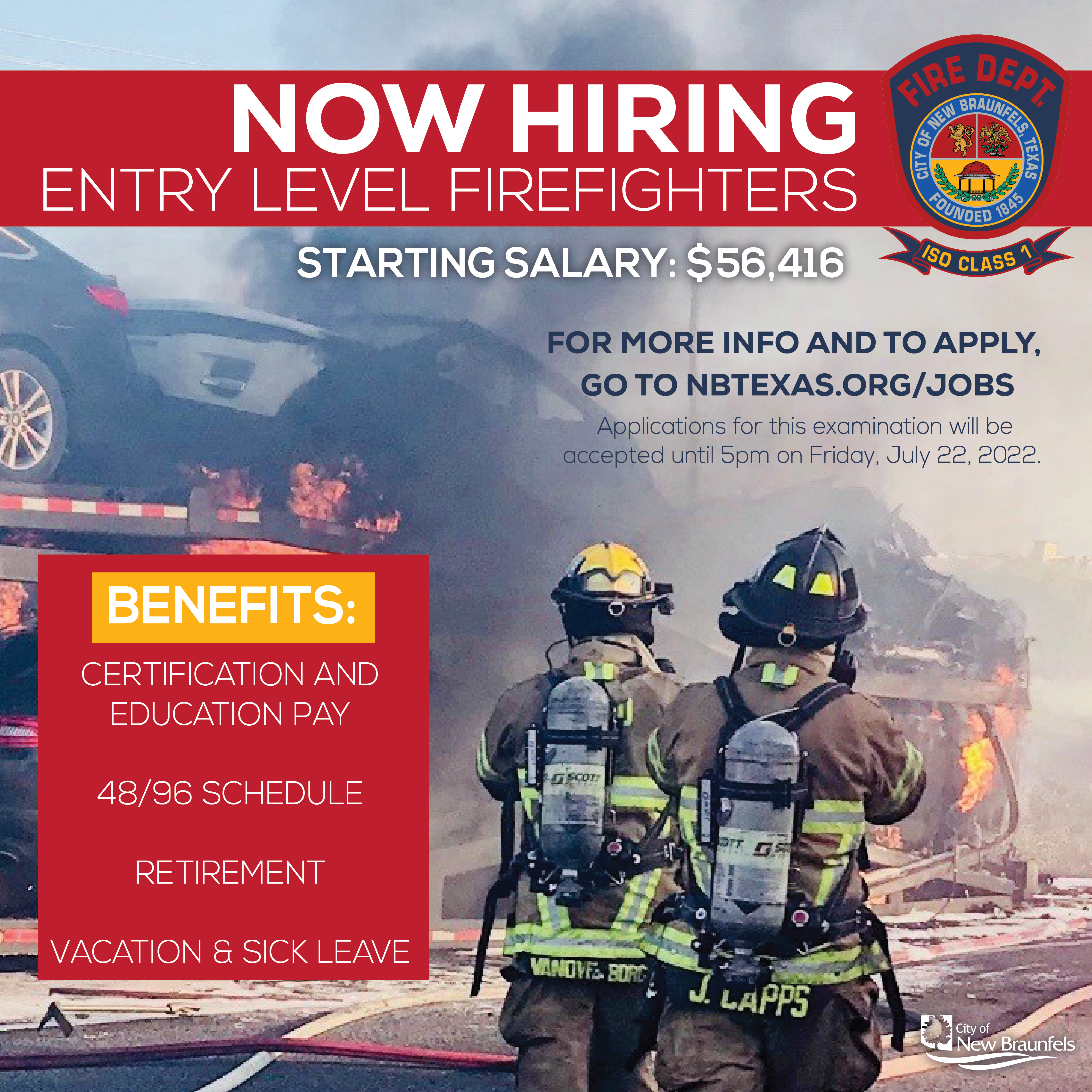 Firefighter recruitment ad