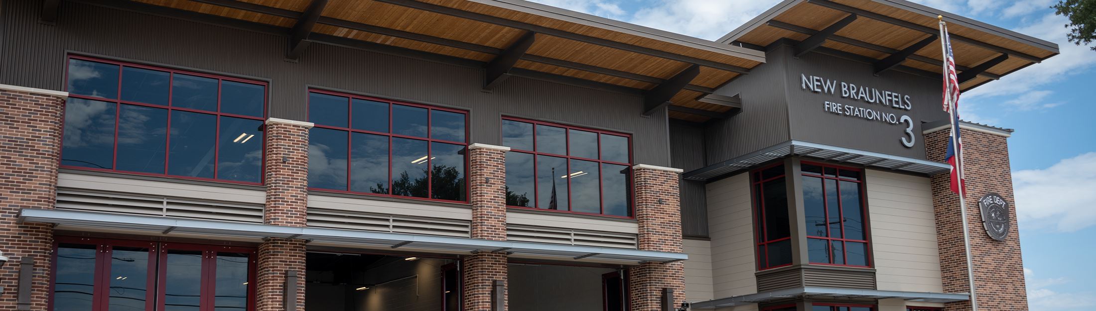 An outdoor view of Fire Station #3