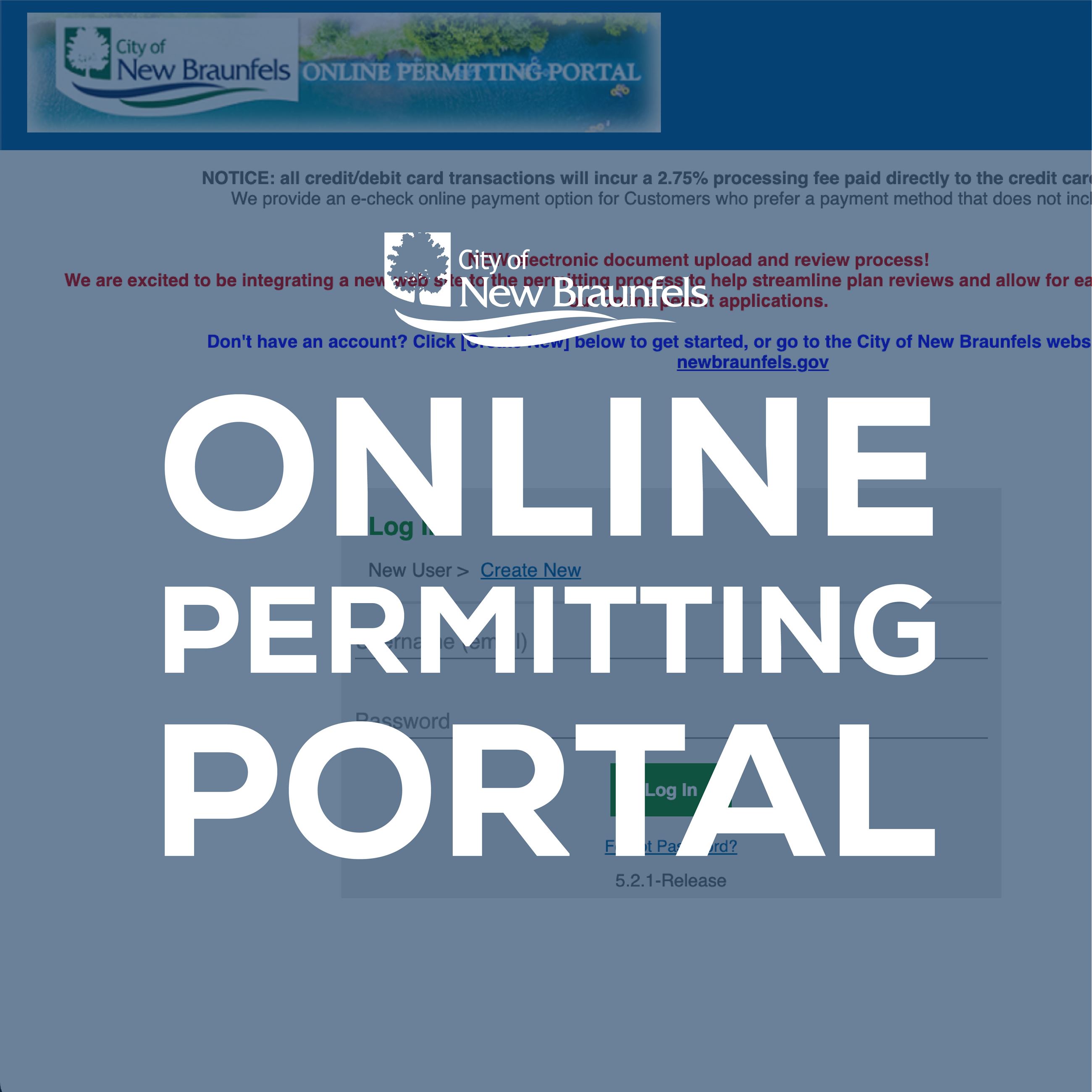 City of New Braunfels Online Permitting Portal