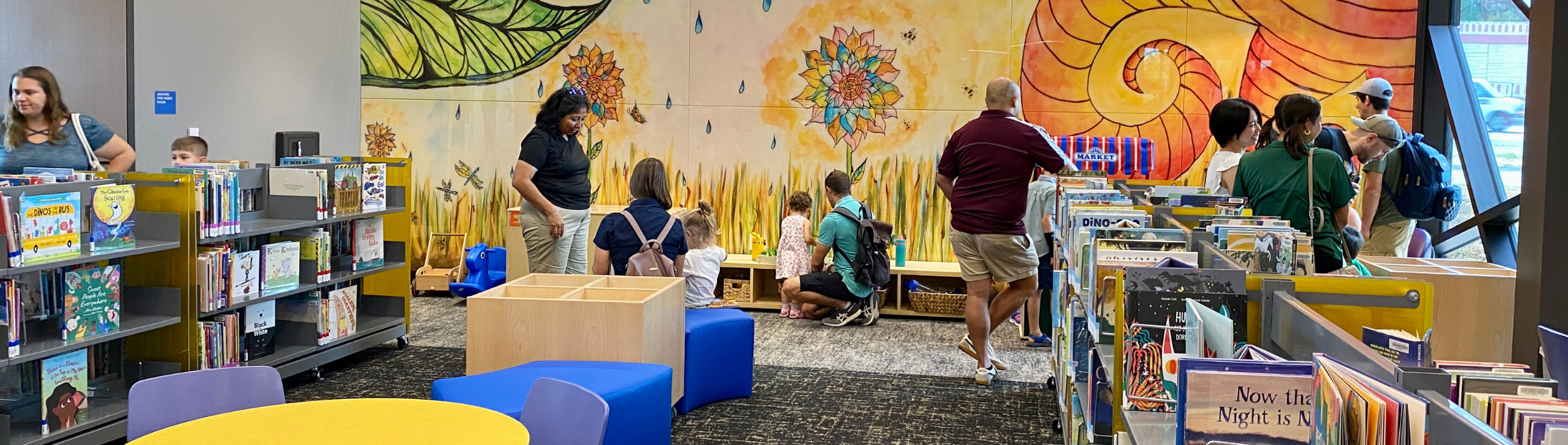 Children area at the New Braunfels Public Library Westside Branch