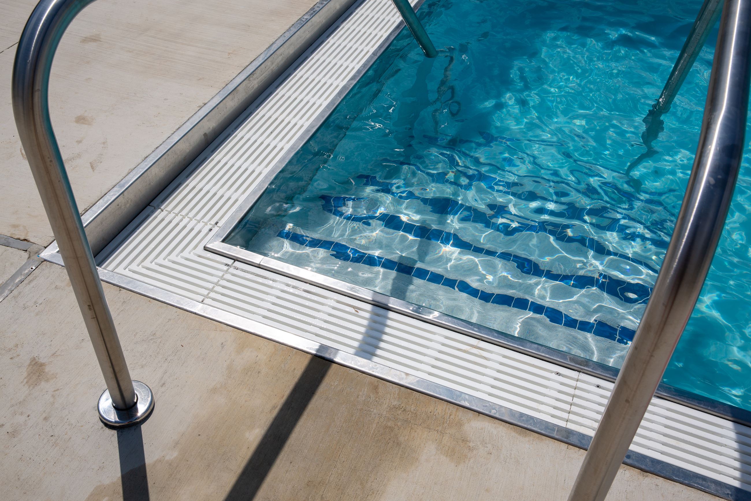 Swimming Pool Railing and Water