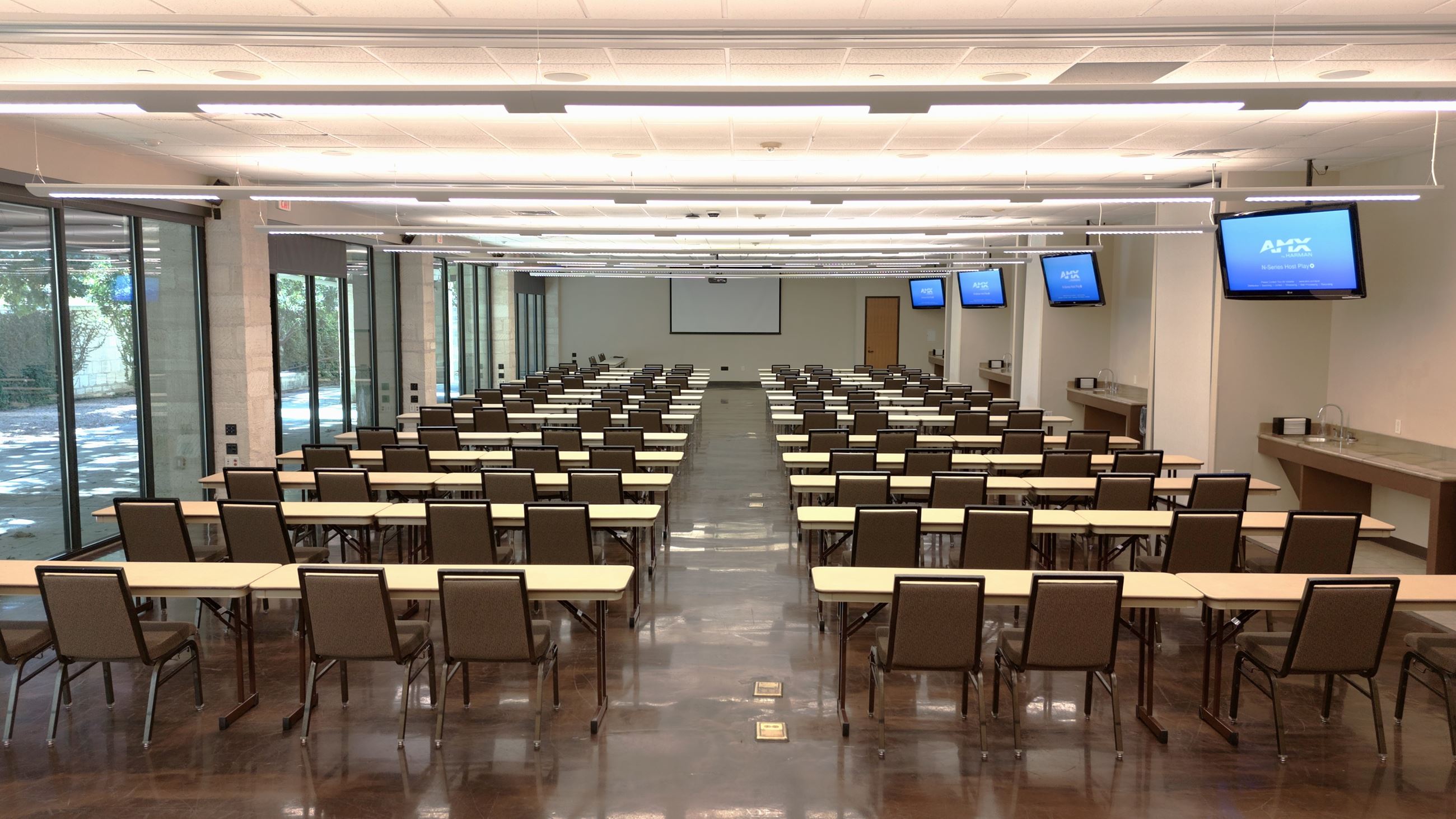 Civic and Convention Center Garden Rooms Classroom Style Layout 